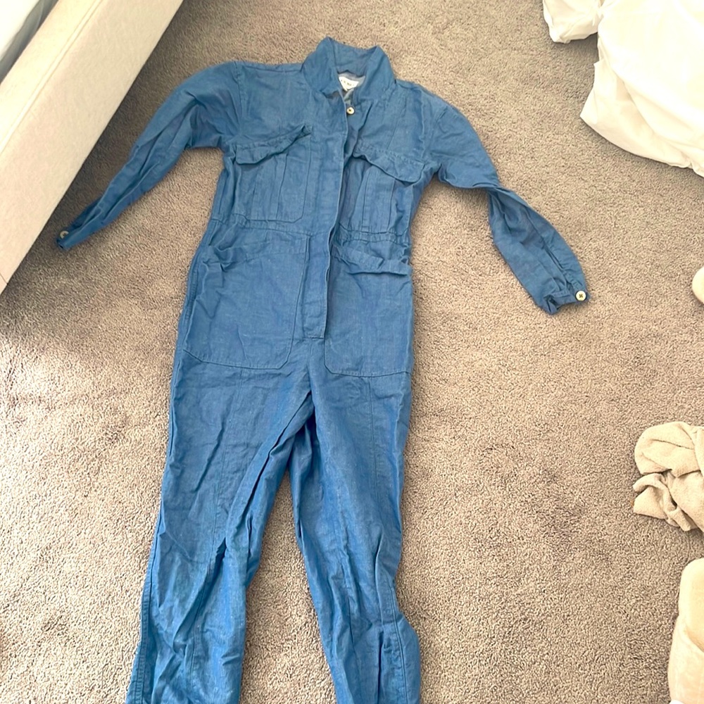 Alex mill denim jumpsuit